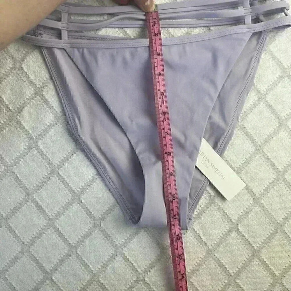 Jonathan Simkhai Eunice Strappy Lupine Bikini Bottom Size M NWT - Picture 8 of 9